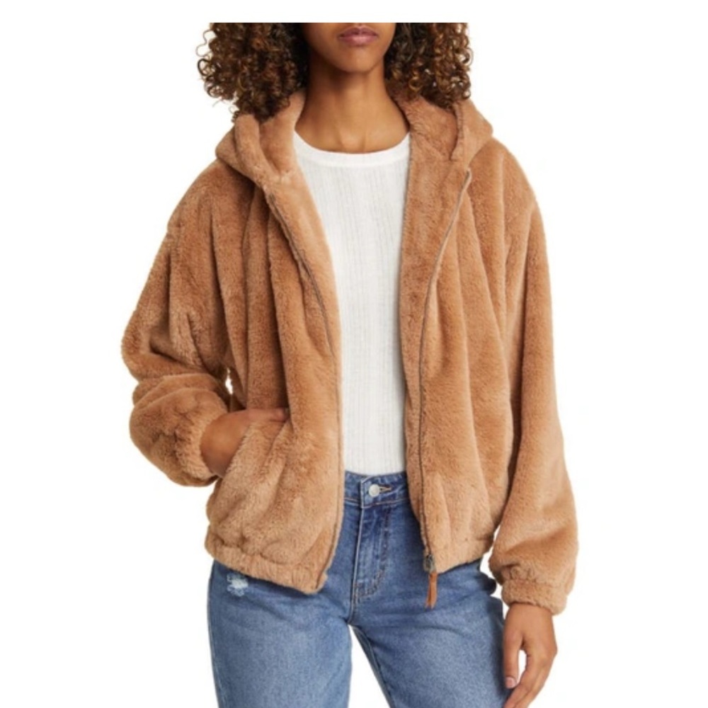 Thread & Supply Camel Teddy Jacket